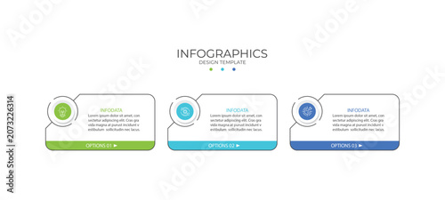 Timeline infographic template. 3 Step timeline journey, calendar Flat simple infographics design template.