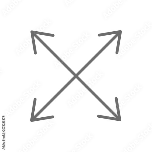 vector illustration of an arrow