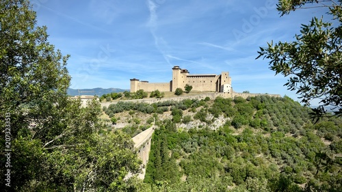 The Albornozian Fortress and the Bridge of the Towers, Spoleto, Italy