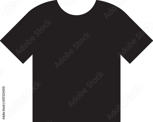 Black T-shirt, plain t shirt, casual wear, fashion template, clothing design