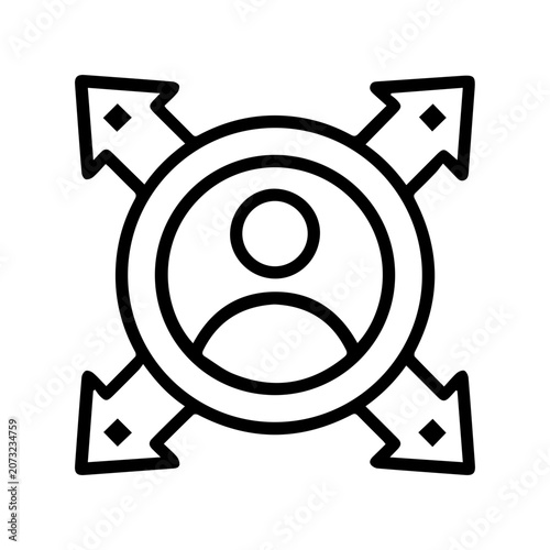 Scalable Human Reach Symbol