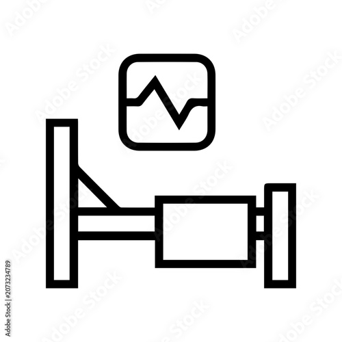 Hospital Bed Vital Icon