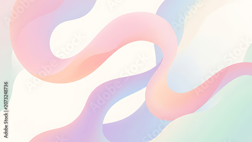 Soft pastel fluid shapes with organic curves and smooth gradients, modern aesthetic wallpaper, feminine branding background, minimal contemporary design.