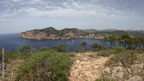 POV Walk Along Mediterranean coast, Mallorca, Spain