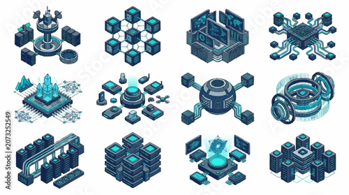 Isometric Technology Data Center Network Infrastructure Design.
