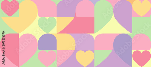 seamless pattern with hearts