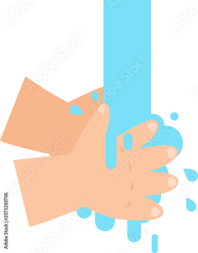 Baby Washing hands properly step 9 rinse hands