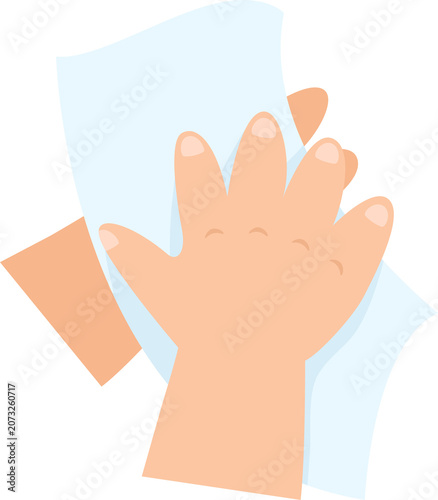 Baby Washing hands properly step 10 dry hands