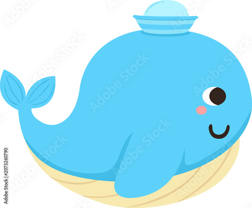 cartoon whale character