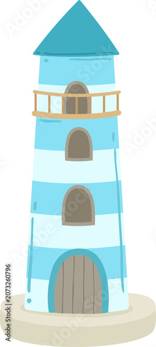 cartoon lighthouse