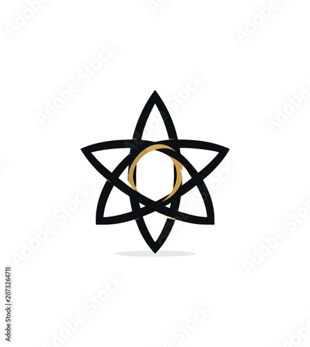 Abstract star design graphic element