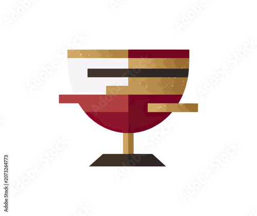 Abstract trophy illustration design