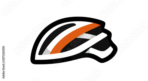 Bicycle helmet illustration design