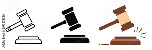 Tableau sur toile Hammering Justice, Judge Gavel Depicting Legal Governance, Court Case Resolution, Justice Administration, Judicial Power And Law Compliance Concept