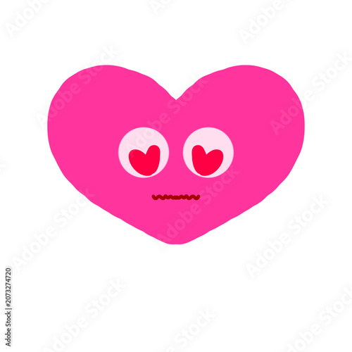 Canvastavla Heart fell in love