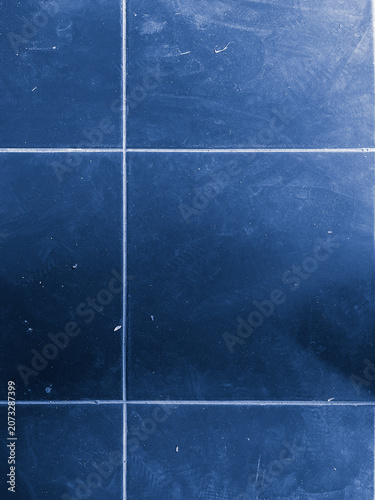 Dirty and Dusty Blue Ceramic Floor Tiles Texture
