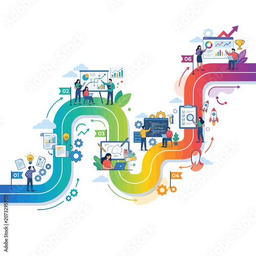 Business Growth Journey: People Collaborate & Achieve Success with Data