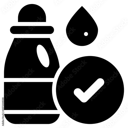 washing liquid clean trust laundry solid glyph icon