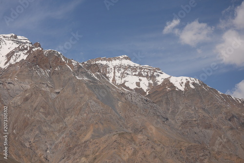 Mountains withvalley and snow