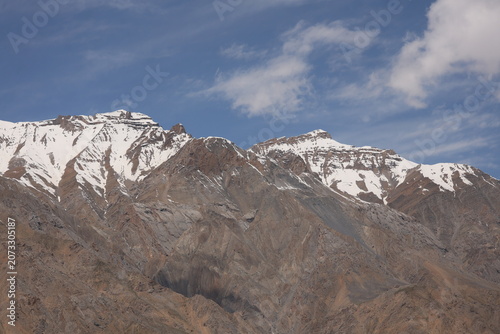 Mountains withvalley and snow
