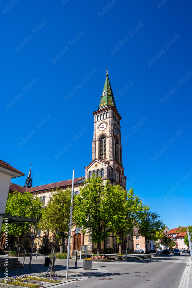 Naklejka premium Altstadt, Bräunlingen, Braeunlingen, Baden Wuerttemberg, Deutschland 