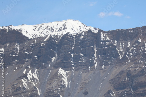 Mountains withvalley and snow