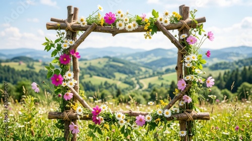 Mountain Flower Frame