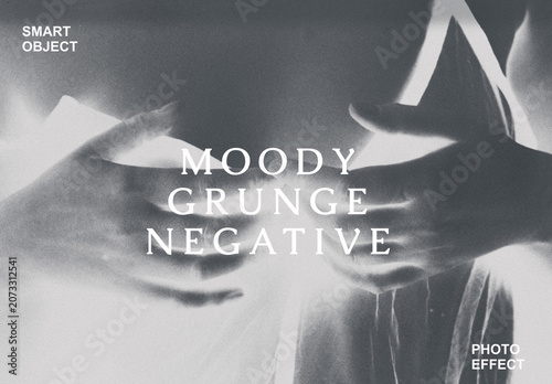 Moody Grunge Negative Photo Effect