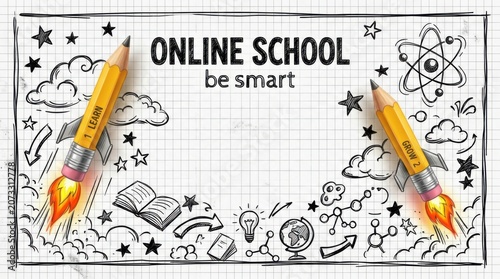 Online School Banner