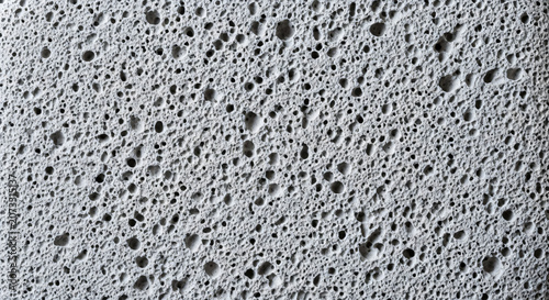 Gray Porous Aerated Concrete Block Texture Background Close Up