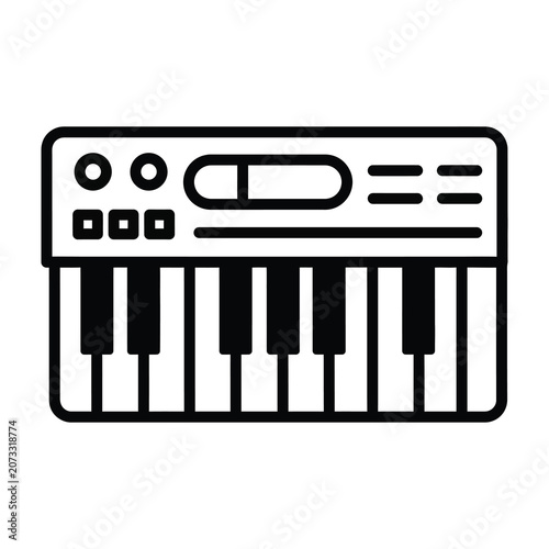 Electronic keyboard instrument with black and white keys