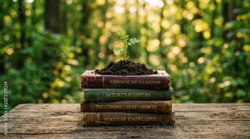Books Growing Plant