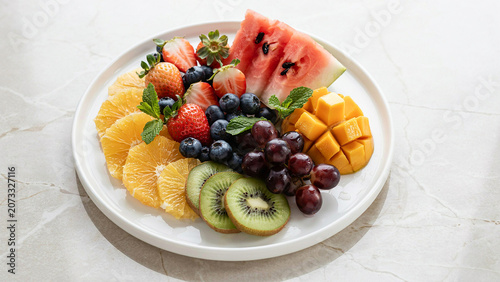 fruit salad with fruit