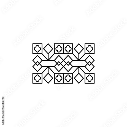 Geometric Clover and Diamond Background