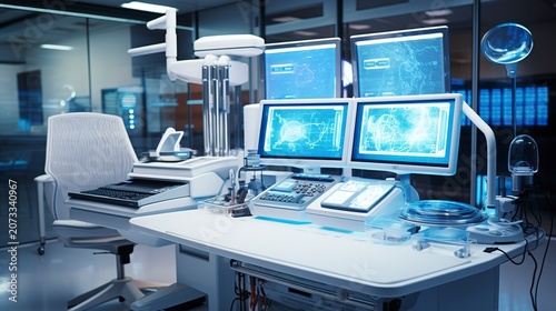 A photo of digital medical lab equipment.