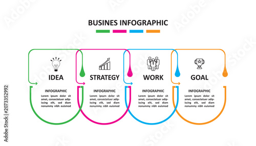 Vector infographic template, Business Infographic modern