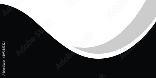 Abstract Moon Vector Illustration on Black Night Sky Background with Paper Page Corner Curl Design, Minimal Space Template Banner for Business and Creative Document Concepts