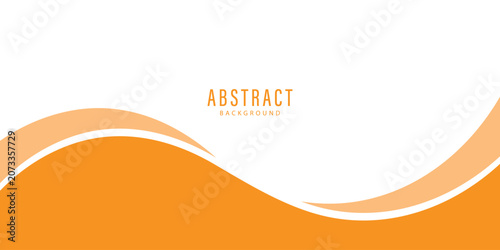 Abstract Orange Wave Background with Flowing Vector Lines, Sun Inspired Curve Design, Vibrant Yellow Color Template, Artistic Energy Texture for Modern Business Banner and Web Wallpaper