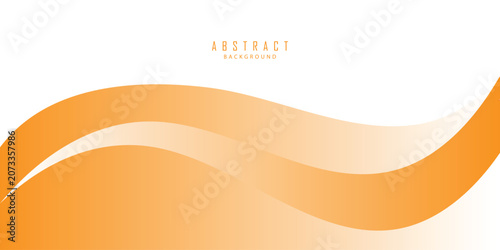 Abstract Orange Wave Vector Background with Curved Lines Pattern, Modern Colorful Illustration Design for Wallpaper, Banner, Template, Summer Beach Art and Decorative Backdrop
