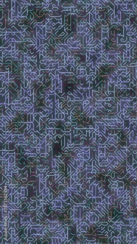 Abstract Digital Circuitry Pattern Background