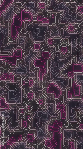 Abstract Digital Circuitry Pattern Background