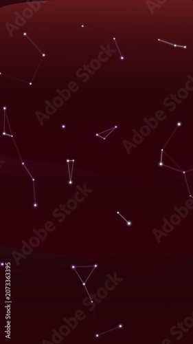 Abstract Digital Constellation Network Background
