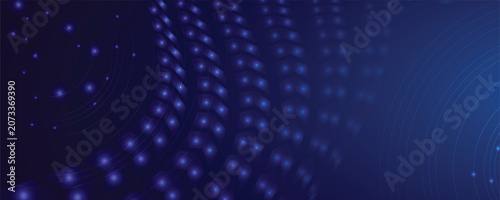Abstract futuristic blue technology background with speed arrows