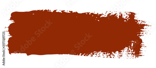 Photography Brown paint brush stroke isolated on white background