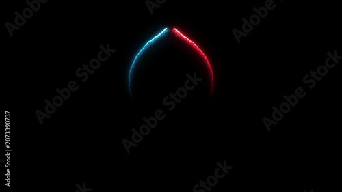 neon particle background animation on black background