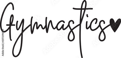 Gymnastic svg design
