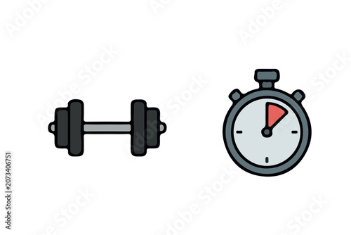Fitness and gym icon collection
