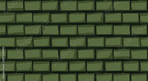Dark green masonry brick wall background pattern representing a sturdy tile roof or outdoor building structure.