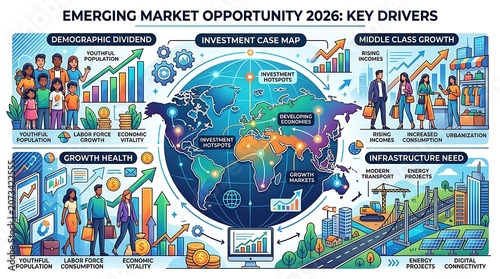 Emerging market opportunity and global economic growth drivers