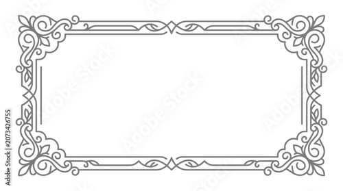 Ornate Decorative Border Frame Design.
